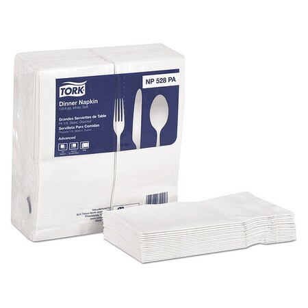 Tork Soft Dinner Napkins, 2-Ply, 15x17, PK2800 NP528PA