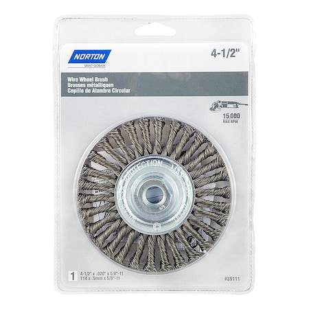 Zoro Select Wire Wheel Brush, Twisted, Carbon Steel 66252839111