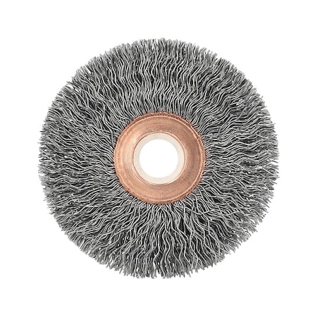 Zoro Select Wire Wheel Brush, Crimped, 2 1/2" Dia. 66254443246