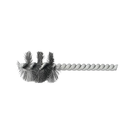 Zoro Select Tube Brush, Single Spiral, Steel, 1" Dia. 66254443261
