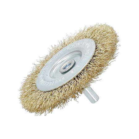 Zoro Select Wire Wheel Brush, Crimped, 3" Dia. 66254443283