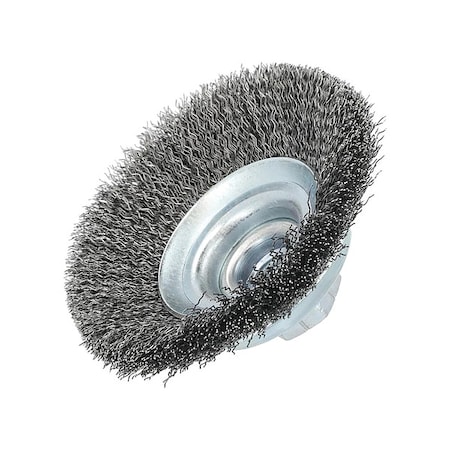 Zoro Select Wire Wheel Brush, Crimped, 3 3/8" Dia. 66254443280