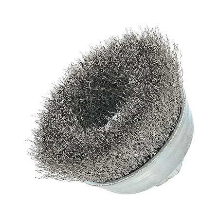 Zoro Select Cup Brush, 3 1/2"Dia., SS Bristle 66254443233