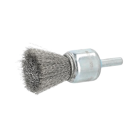 Zoro Select End Brush, 1"Dia., SS Bristle 66254443224