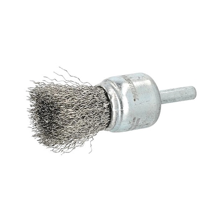 Zoro Select End Brush, 1"Dia., SS Bristle 66254443226
