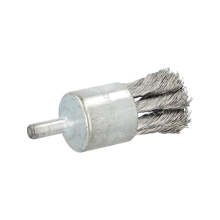 Zoro Select End Brush, 1"Dia., SS Bristle 66254443228