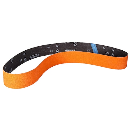 Norton Abrasives Sanding Belt, Coated, Ceramic, 80 Grit, Coarse, Blaze R980P, Blaze 66261041539