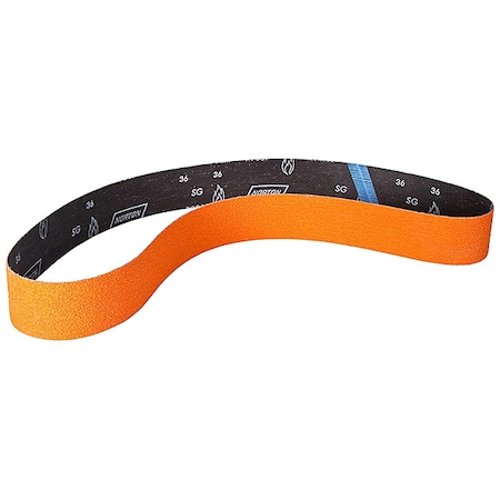 Norton Abrasives Sanding Belt, Coated, Ceramic, 120 Grit, Medium, Blaze R980P, Blaze 66261042738