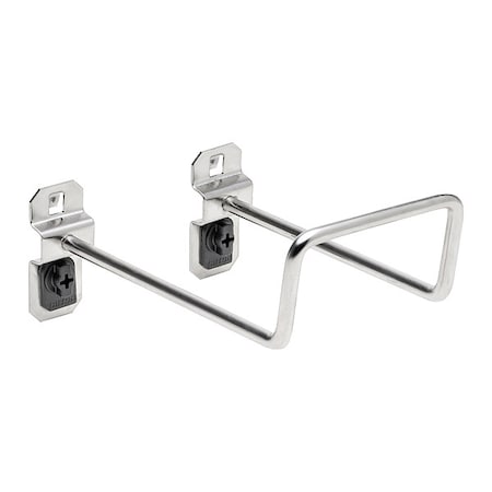 Triton Products 5 In. 80 Degree Bend Stainless Steel Double Closed End Loop Pegboard Hook for Stainless Steel LocBoard, PK2 66528