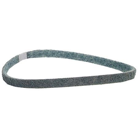 Norton Abrasives Sanding Belt, Non-Woven, Aluminum Oxide, Very Fine, Rapid Prep, Blue 66623333512