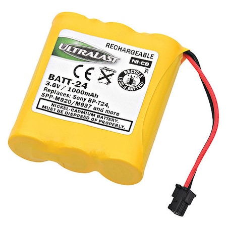 Ultralast Dantona Cordless Phone Battery - For Phone - Battery Rechargeable - 1000 mAh - 3.6 V DC BATT-24