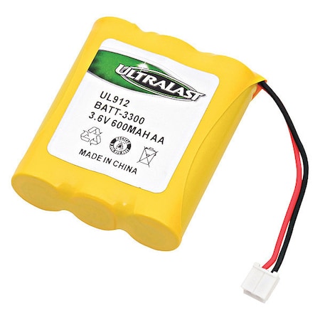 Ultralast Battery 3.6 Volt Nickel Cadmium Ultralast Cordless Phone Battery BATT-3300