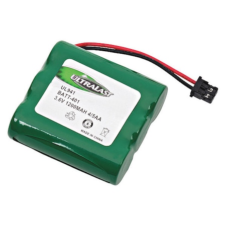 Ultralast Battery 3.6 Volt Nickel Metal Hydride Ultralast Cordless Phone Battery BATT-401