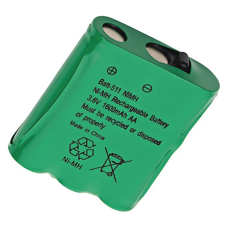 Ultralast Dantona BATT-511NMH Cordless Phone Battery - For Phone - Battery Rechargeable - 1600 mAh - 3.6 V DC BATT-511NMH