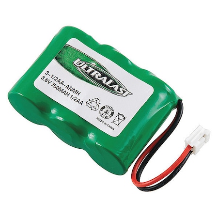 Ultralast Battery 3.6 Volt Nickel Metal Hydride Ultralast Cordless Phone Battery 3-1/2AA-ANMH