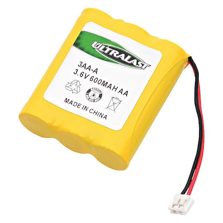 Ultralast Battery 3.6 Volt Nickel Cadmium Ultralast Cordless Phone Battery 3AA-A