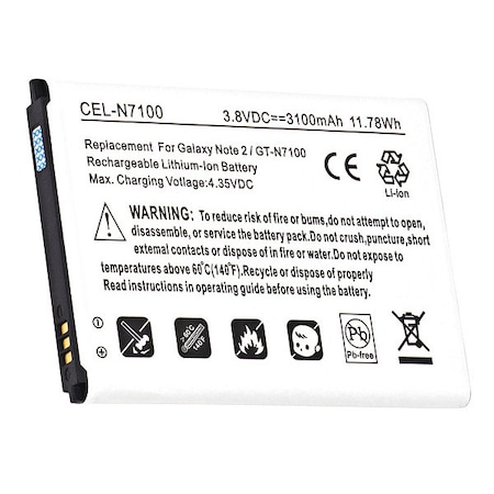 Ultralast Dantona Battery - For Cell Phone - Battery Rechargeable - 3100 mAh - 3.8 V DC - 1-/ Pack CEL-N7100