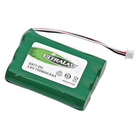 Ultralast Battery 3.6 Volt Nickel Metal Hydride Ultralast Cordless Phone Battery BATT-930