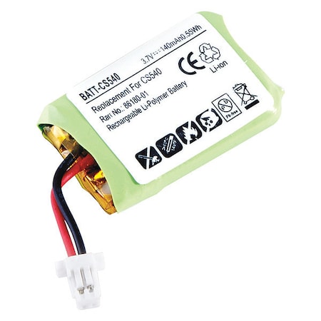 Ultralast Ultralast Battery - For Headset - Battery Rechargeable - 140 mAh - 3.7 V DC - 1-/ Pack BATT-CS540