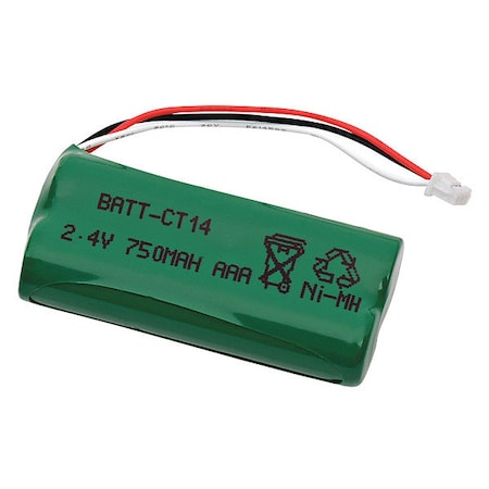 Ultralast Battery 2.4 Volt Nickel Metal Hydride Ultralast Cordless Phone Battery BATT-CT14