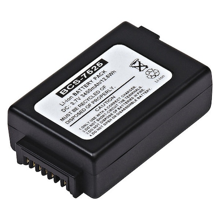 Dantona Battery 3.7 Volt Lithium Ion Dantona Bar Code Scanner Battery BCS-7525