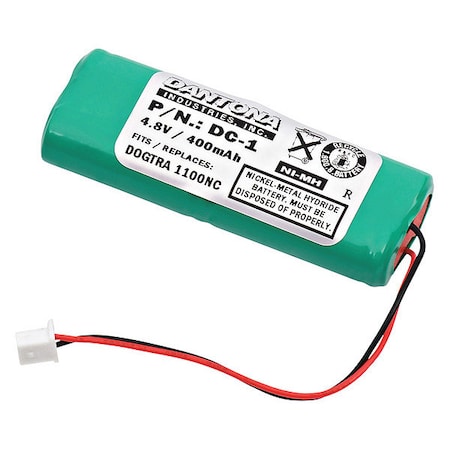 Ultralast Dantona Battery - Battery Rechargeable - 400 mAh - 4.8 V DC - 1-/ Pack DC-1