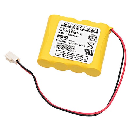 Dantona Battery 4.8 Volt Nickel Cadmium Dantona Emergency Lighting Battery CUSTOM-2