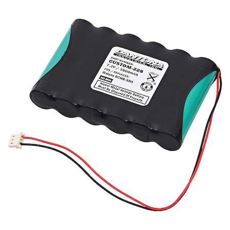 Dantona Battery 7.2 Volt Nickel Metal Hydride Dantona Emergency Lighting Battery CUSTOM-228