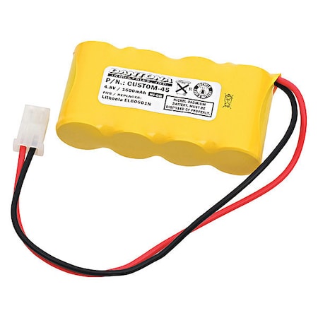 Dantona Battery 4.8 Volt Nickel Cadmium Dantona Emergency Lighting Battery CUSTOM-45