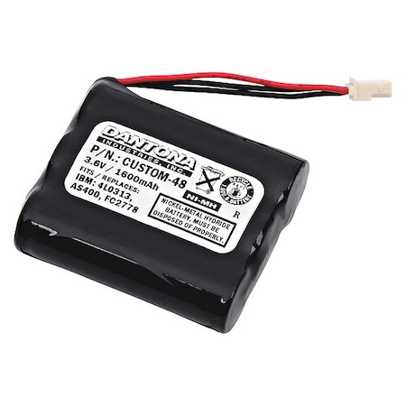 Dantona Battery 3.6 Volt Nickel Metal Hydride Dantona Emergency Lighting Battery CUSTOM-48