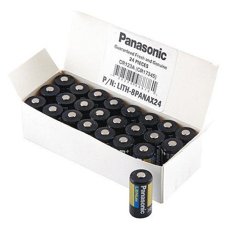 Panasonic Battery 3 Volt Lithium (CR) Panasonic Lithium Photo Battery LITH-8PANAX24
