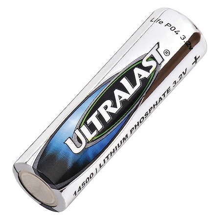 Dantona Battery 3.2 Volt Lithium, Lithium Iron Phosphate (LiFeP04) Dantona Solar Lighting Battery LIFEO4-14505