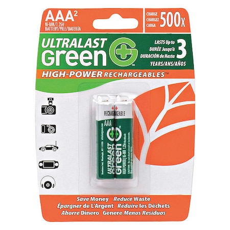 Ultralast Dantona Battery - Battery Rechargeable - 800 mAh - 1.2 V DC ULGHP2AAA