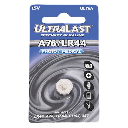 Ultralast NABC UltraLast UL76A Alkaline Camera Battery - Proprietary - Alkaline - 1.5V DC UL76A