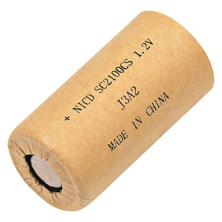 Dantona Battery 1.2 Volt Nickel Cadmium Dantona Single Cell Battery SC-2100CS