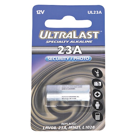 Ultralast Ultralast Battery - 33 mAh - 12 V DC - 1-/ Pack UL23A