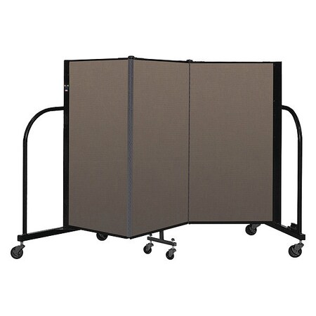 Screenflex Portable Room Divider, 3 Panel, 4 ft. H CFSL403-DO