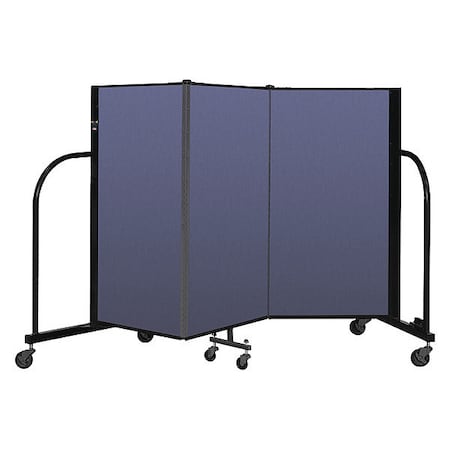 Screenflex Portable Room Divider, 3 Panel, 4 ft. H CFSL403-DS