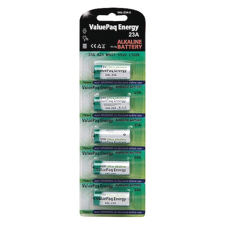 Dantona Battery 12 Volt Alkaline Dantona 5 Pack Specialty Batteries VAL-23A-5