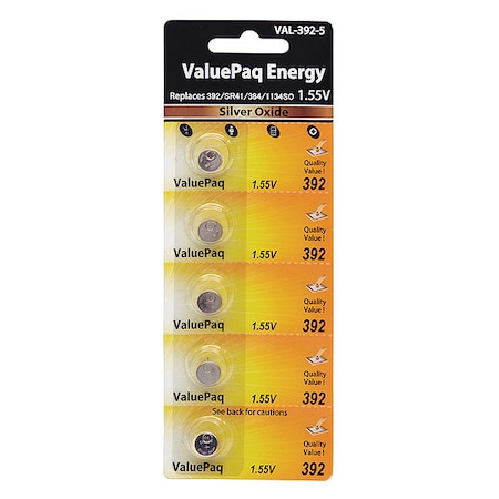 Dantona Battery 1.55 Volt Silver Oxide Dantona 5 Pack Specialty Batteries VAL-392-5