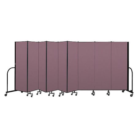 Screenflex Portable Room Divider, 9 Panel, 6 ft. H CFSL609-DM