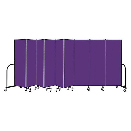 Screenflex Portable Room Divider, 9 Panel, 6 ft. H CFSL609-DP