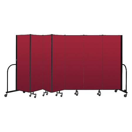 Screenflex Portable Room Divider, 7 Panel, 6 ft. H CFSL607-DR