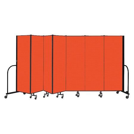 Screenflex Portable Room Divider, 7 Panel, 6 ft. H CFSL607-DJ