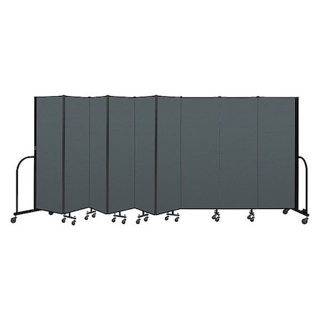 Screenflex Portable Room Divider, 9 Panel, 6 ft. H CFSL609-DN