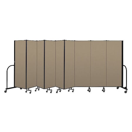 Screenflex Portable Room Divider, 9 Panel, 6 ft. H CFSL609-CW