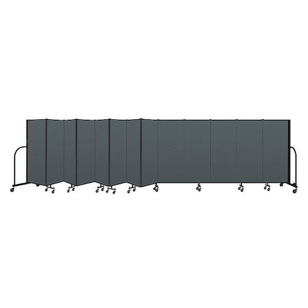 Screenflex Portable Room Divider, 13 Panel, 5 ft. H CFSL5013-DN