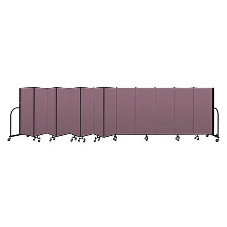 Screenflex Portable Room Divider, 13 Panel, 5 ft. H CFSL5013-DM