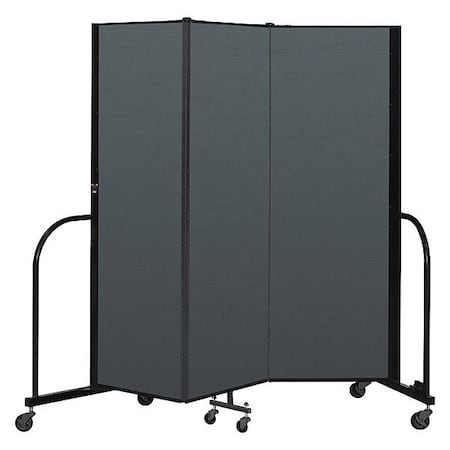 Screenflex Portable Room Divider, 3 Panel, 6 ft. H CFSL603-CN