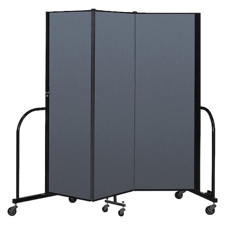 Screenflex Portable Room Divider, 3 Panel, 6 ft. H CFSL603-DB